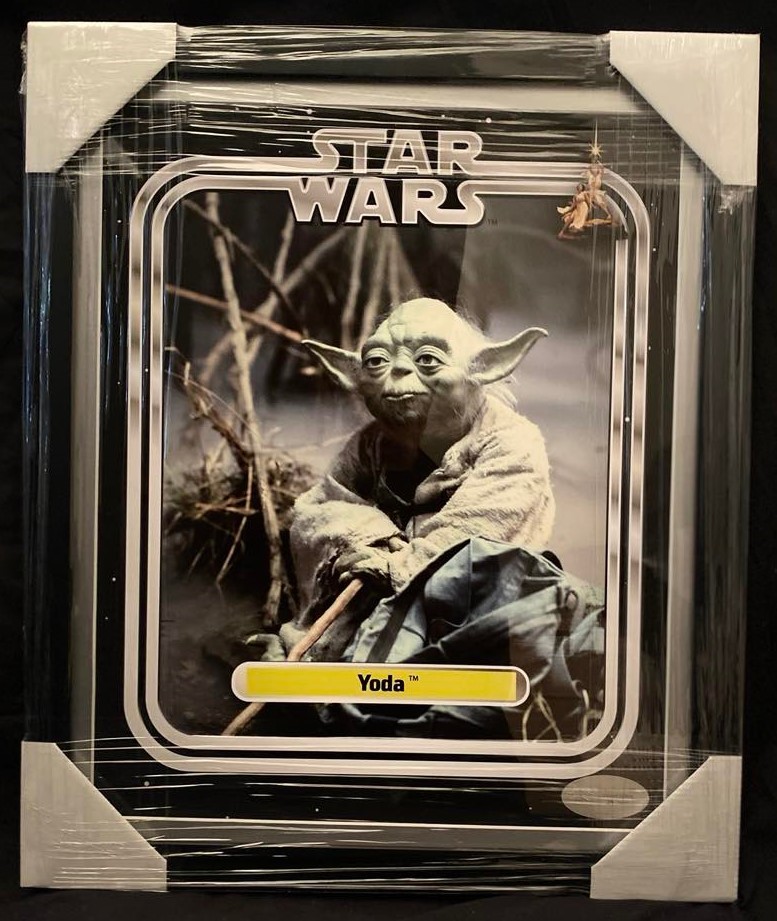 Star Wars Yoda framed print Auction (00642554773) Grays Australia
