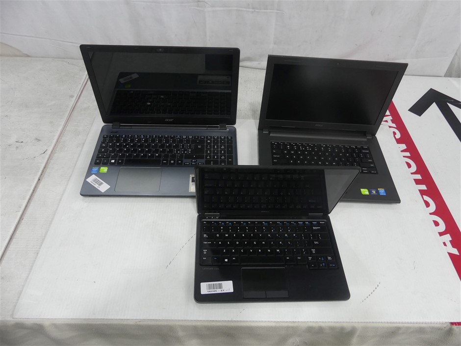 Box Of Assorted Model Laptops Items Approx Includes 1 x Acer Auction