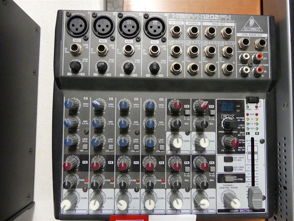 BEHRINGER XENYX 1202 FX Channel mixer Auction (07405053997) Grays