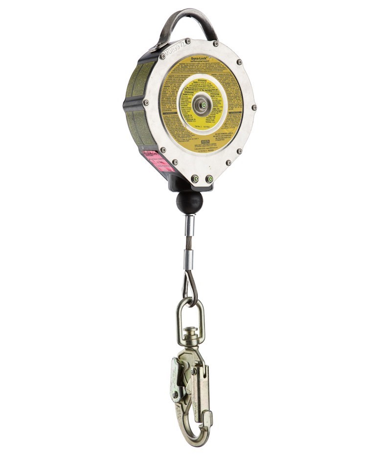 MSA Dyna-Lock Fall Arrest Bock wiht 6M Stainless Steel Wire and Fittings.