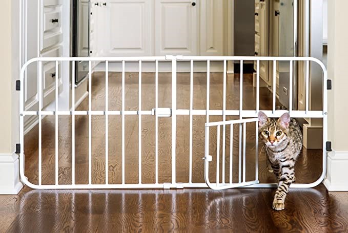 CARLSON PET PRODUCTS Lil Tuffy Metal Expandable Gate White. NB Not In Ori Auction GraysOnline Australia