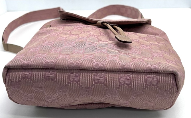 Gucci GG Pink Canvas Backpack Auction (0103-2555320)