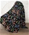 MONTE & JARDIN Ultra Plush Throw, 60 x 70 inches, Floral Background.