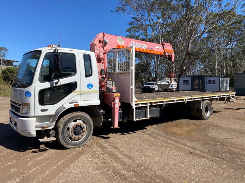 2009 Mitsubishi FM Fighter 10 Crane Truck Auction (00355054284
