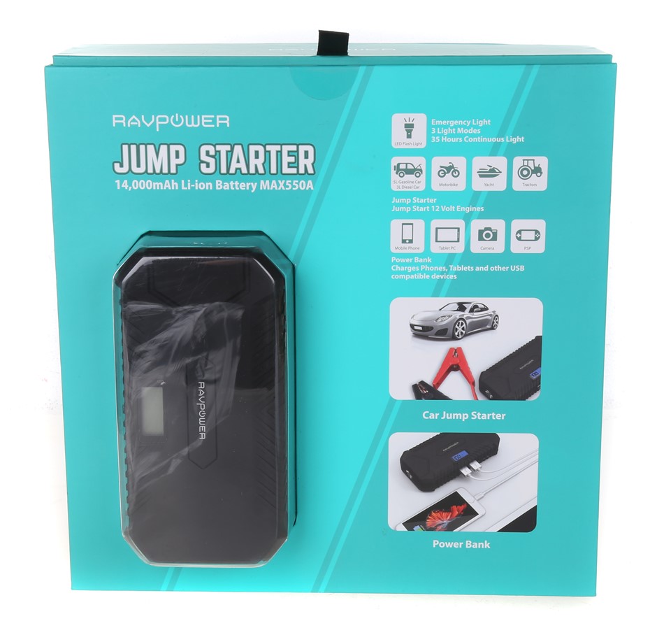 Ravpower jump starter deals 14000