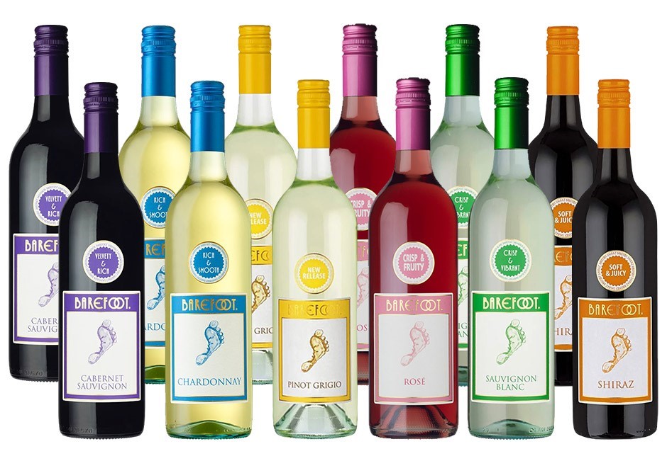 Barefoot Wine Mixed Pack (12 x 750mL),
