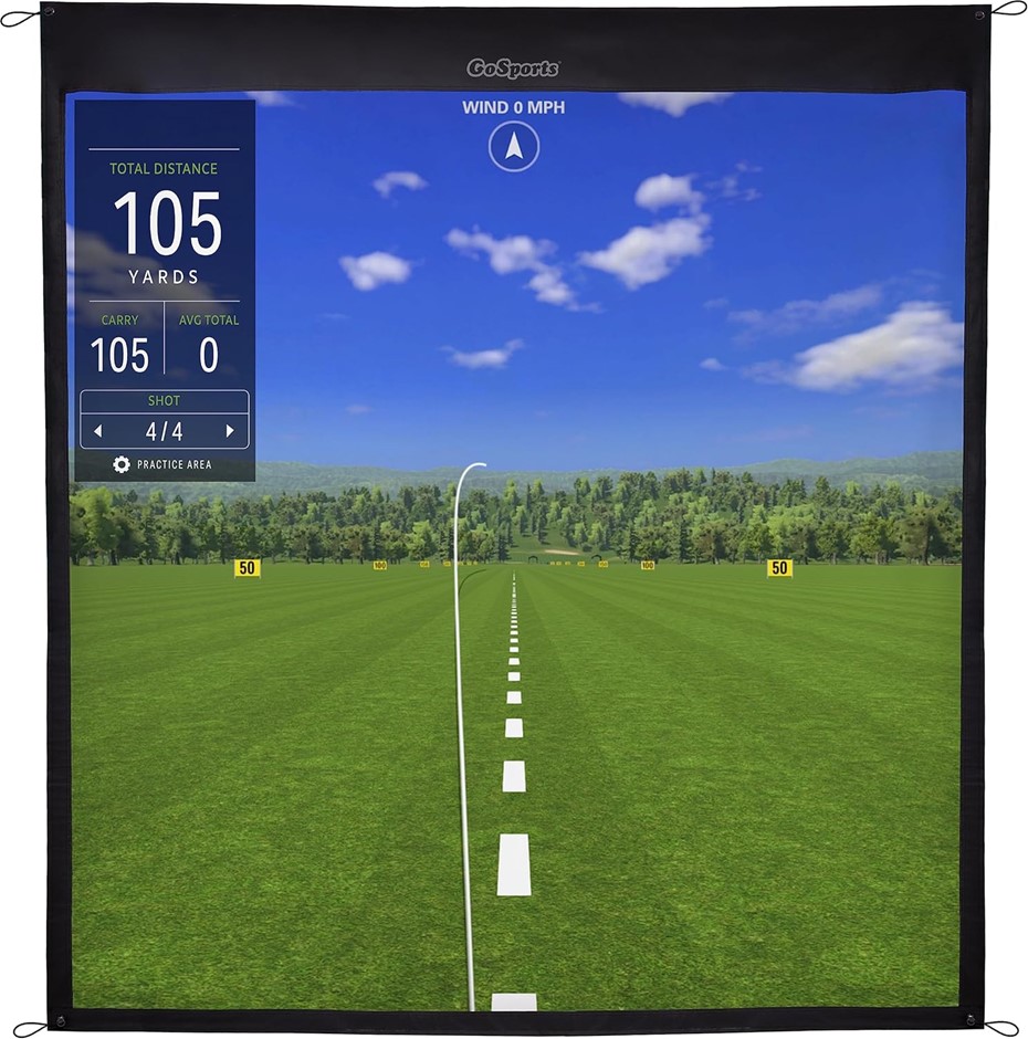 GOSPORTS Golf Simulator Impact Screens Sim Hitting Screen, 7 ft x 7 ft ...