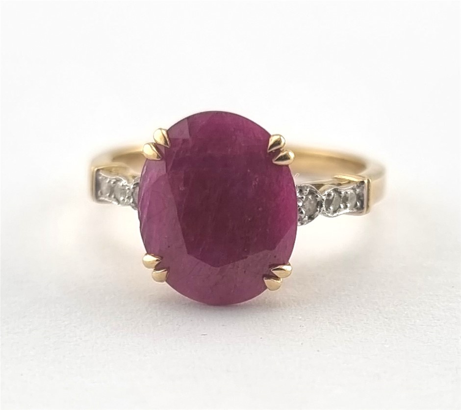 44 Ruby & Diamond Dress Ring main image 1