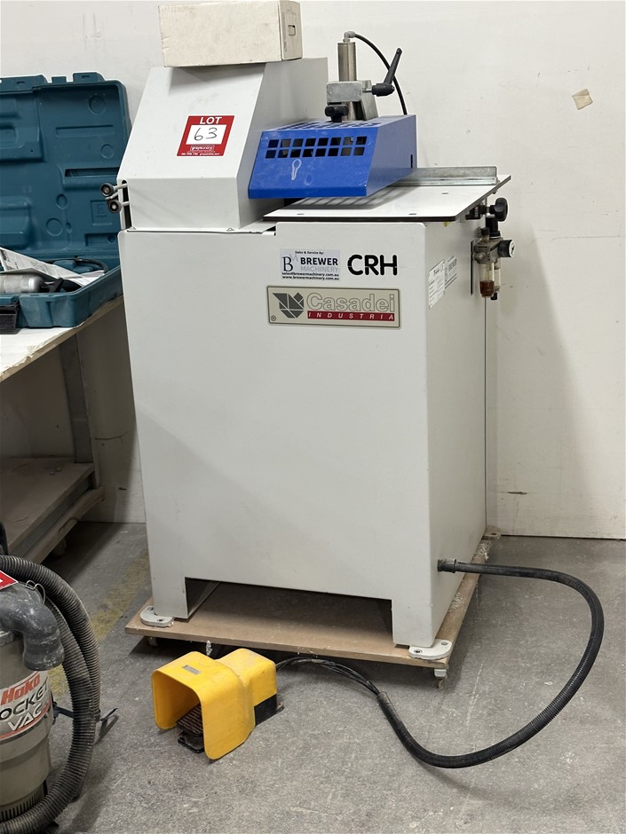 2011 CASADEI Arrotondatore CRH Corner Rounding Machine, air operated ...