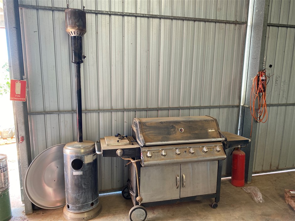 6 Burner Outdoor Gas BBQ & Patio Gas Heater Auction (00448018218