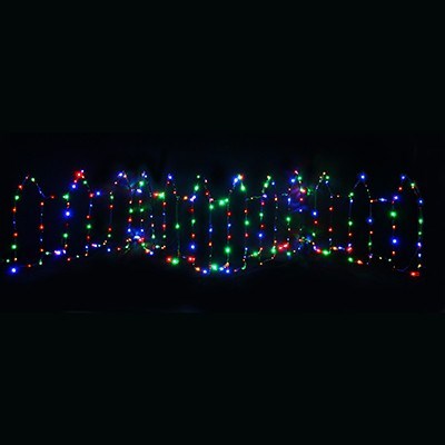 3.8m LED Fence Panel Xmas Light: 360 Mul