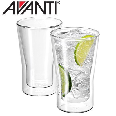 2 x Avanti Uno 250ml Double Wall Glasses