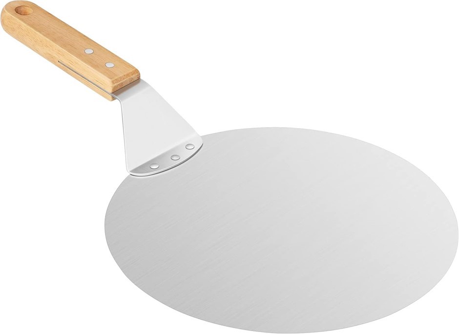 2 x UNKNOWN BRAND Pizza Pizza Paddle with Wooden Handle, 10 Inches.