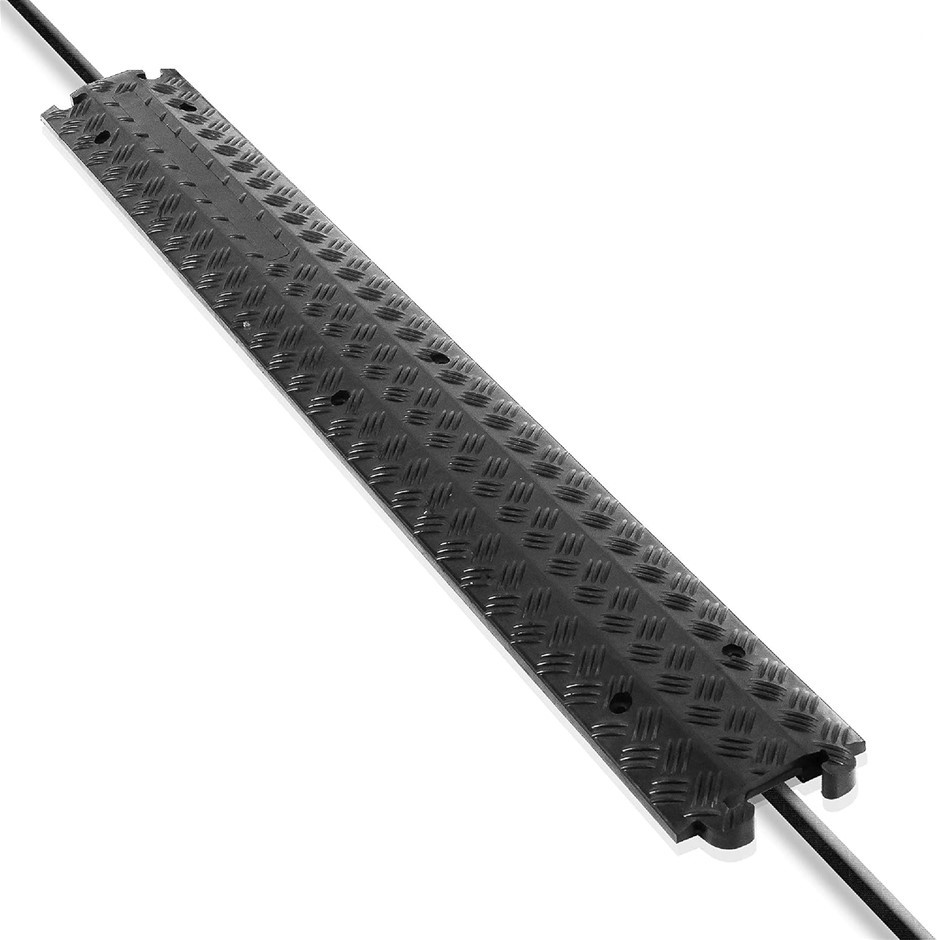 PYLE Durable Cable Protection Ramp Cover - Supports 11000lbs Single Channel
