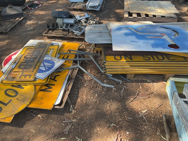 2 x Pallets Of Assorted Signs Auction (0011-9048026) | Grays Australia