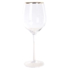 5 x CRISTINA RE Chiara Wine Glasses, 24 Carat Coating.