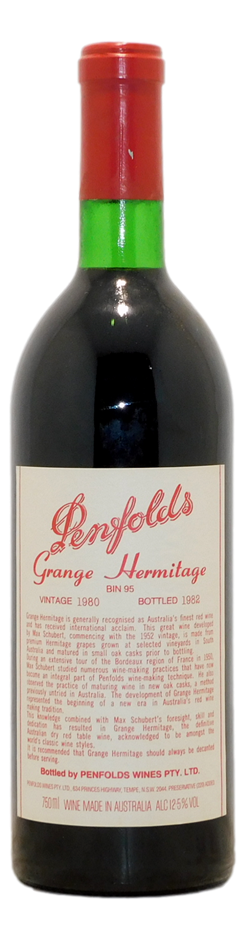 Penfolds Bin 95 Grange Hermitage 1980 (1x 750mL) SA.
