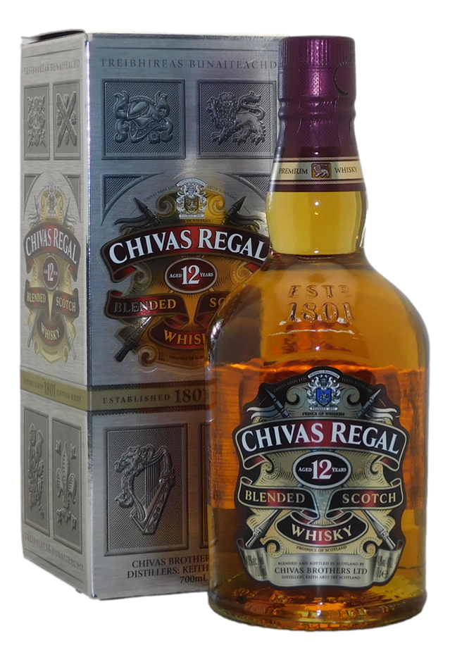 Chivas Regal 12 Year Old Blended Scotch Whisky (1x 700mL) Scotland