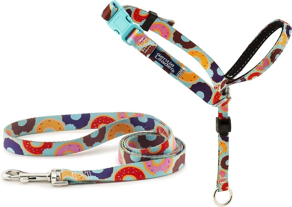 PETSAFE Gentle Leader Chic Head Collar, Medium, Donuts, Model No.: GL-HC-C-