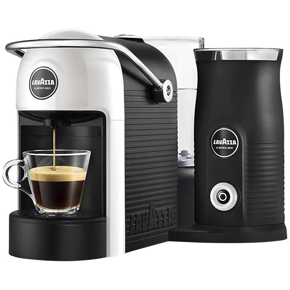 LAVAZZA Jolie Coffee Machine w/ Milk Frother, White, LM700, 18000232. NB: n