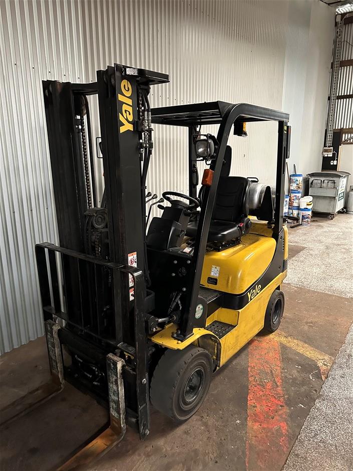 Yale 1.8t LPG Container Mast Counterbalance Forklift Auction (0001 ...