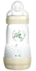 4 x MAM Easy Start 160ml Anti-Colic Bottle 1 Pack, 0+ months, (Green/Turtle