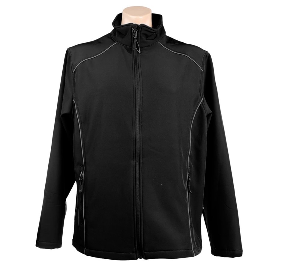 AUSSIE PACIFIC Men's Otago Softshell Jacket w/ Piping, Size M, 95% Polyeste