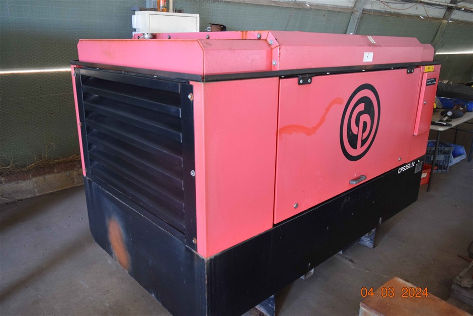 CP367 Diesel Compressor, Unused Trailer Chassis, PowerTools