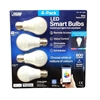 FEIT ELECTRIC 4pk Smart LED Bulb, B22 Base. NB: Not in original packaging.