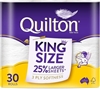 2 x QUILTON 3 Ply King Size Unscented Toilet Tissue (175 Sheets per Roll, 1