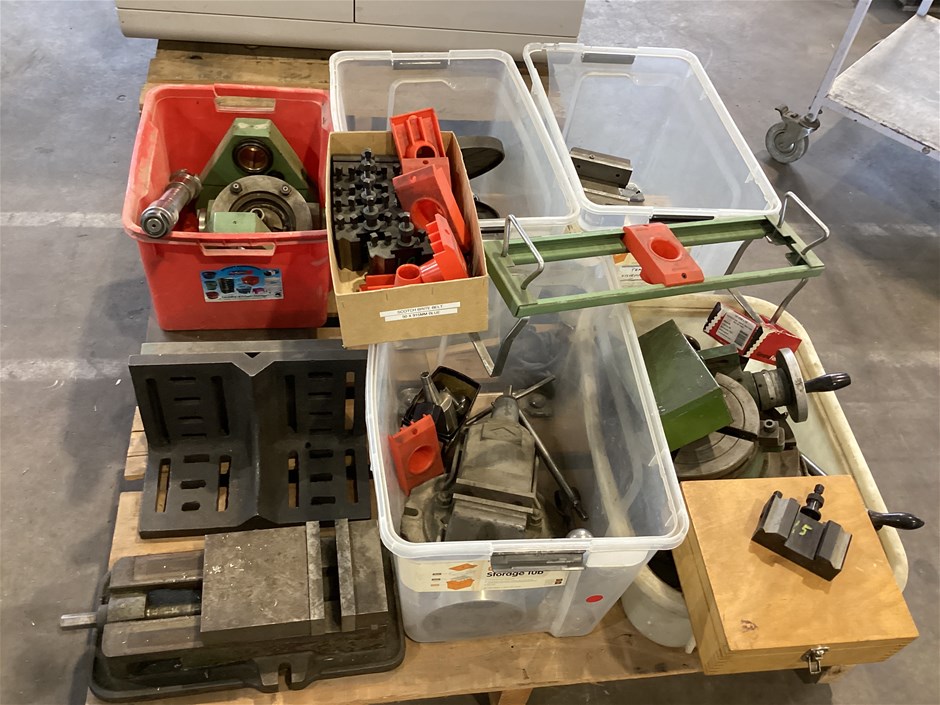 Various Lathe Components, Pallet Of