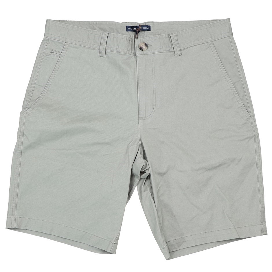 SPORTSCRAFT Men's Andy Classic Shorts, Size 42, 98% Cotton, Olive, AG207157