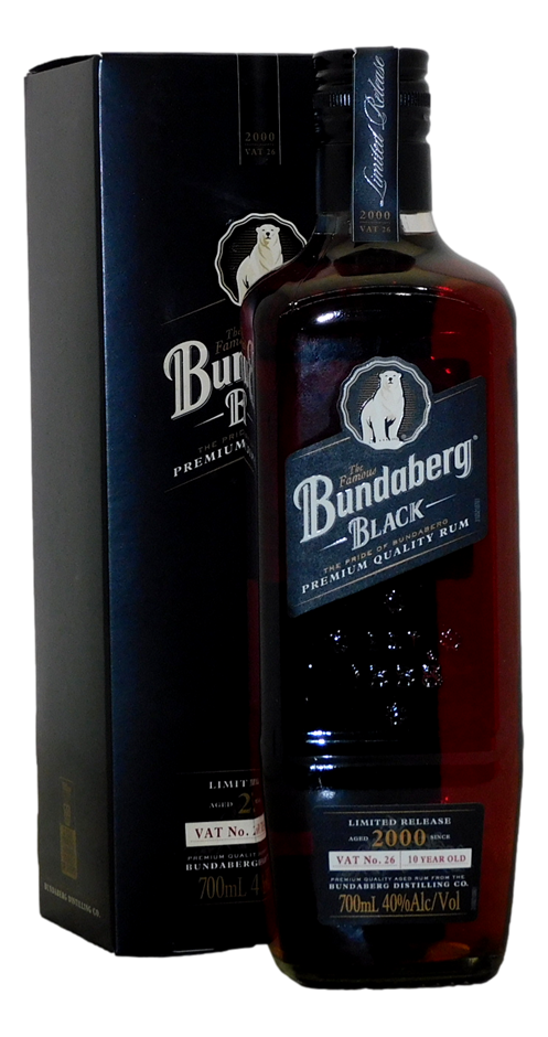 Bundaberg Rum Vat no. 26 Black label 2000 (1x 700mL), QLD Auction (0004 ...