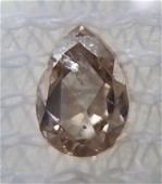 No Reserve Fancy Brownish Pink Diamond, Pear Cut, Certified