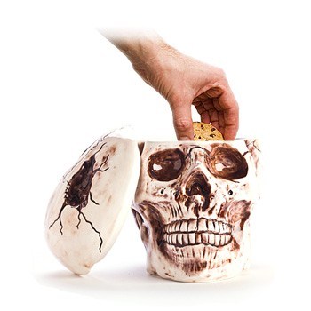 Realistic Skull Cookie Jar