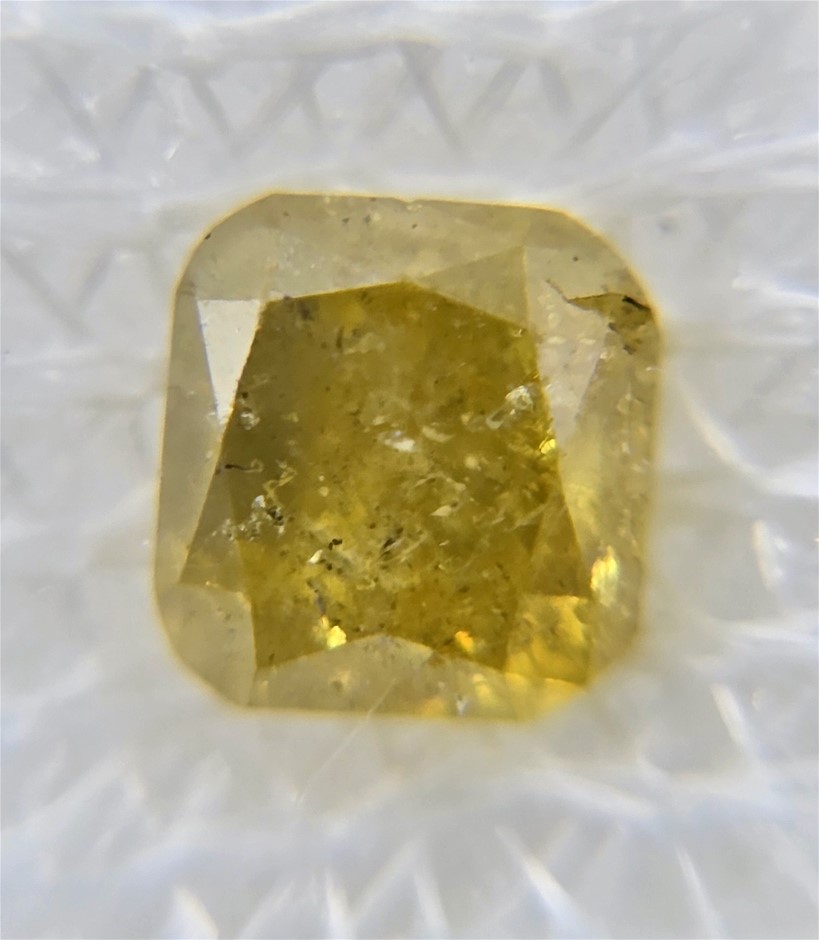 No Reserve Fancy Yellow Natural Diamonds, Gemmologist Graded