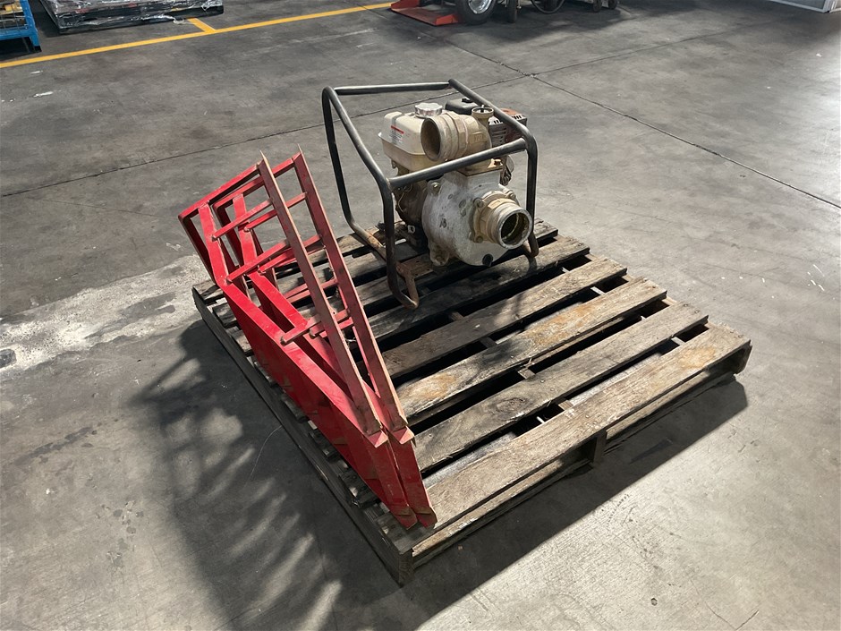 Honda Water Pump with 2 Steel Loading Ramps Auction (0005-7051509 ...