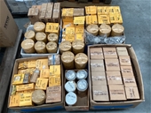 Pallet Of Assorted Filters, Concrete Panel Fittings & More