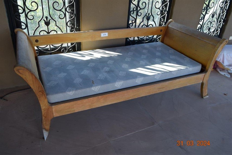 Solid Timber Day Bed with Mattress Auction (00229049803) Grays Australia