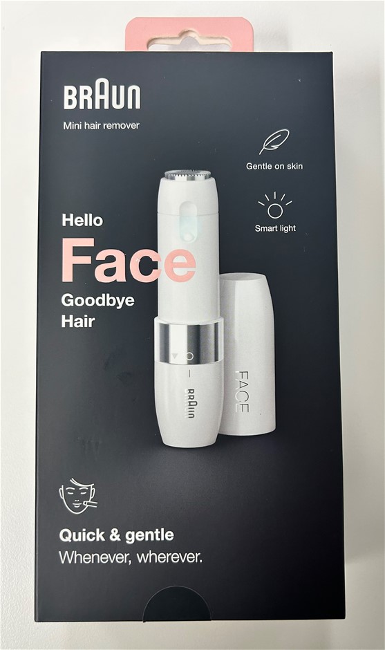 Braun Hello Face Goodbye Hair Mini Hair Remover Quick & Gentle Auction ...
