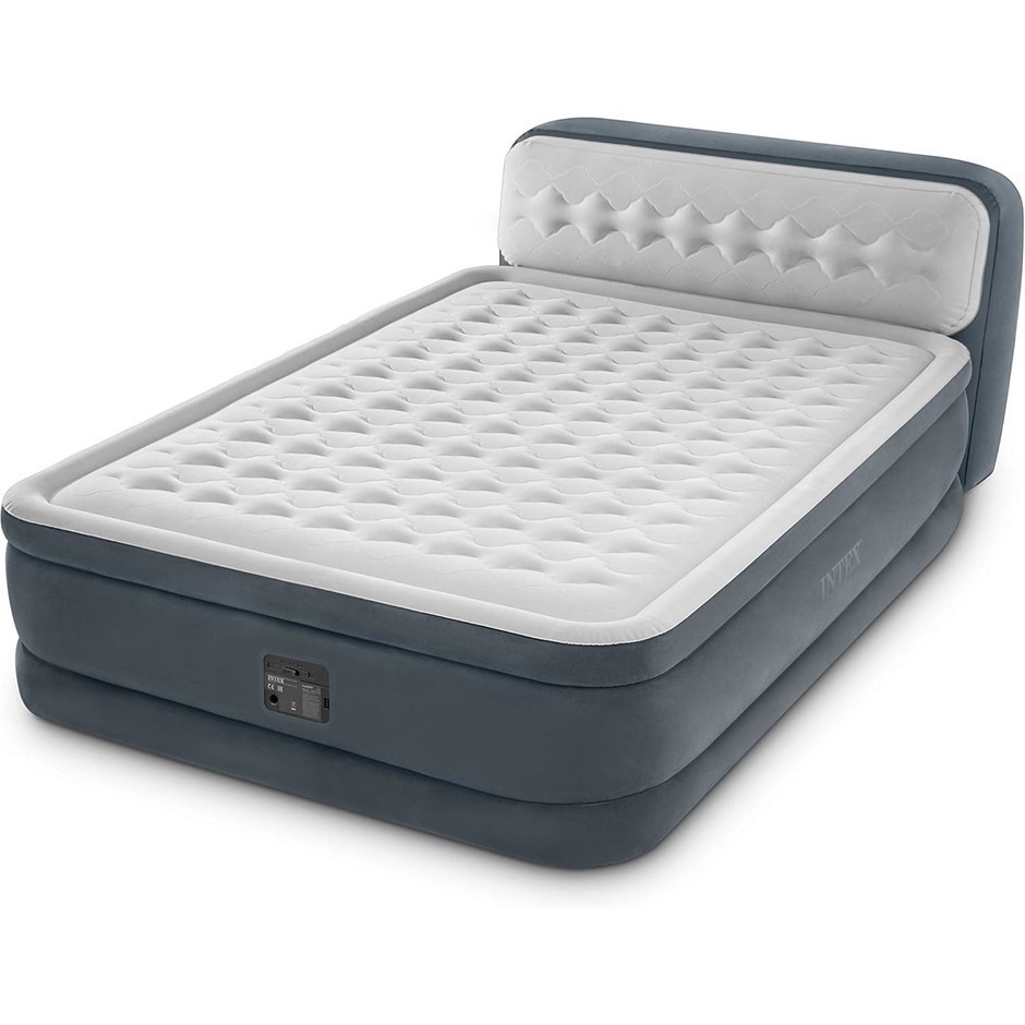 INTEX Dura-Beam Series Headboard Airbed, Built In Pump, 236 x 152cm, 64448A