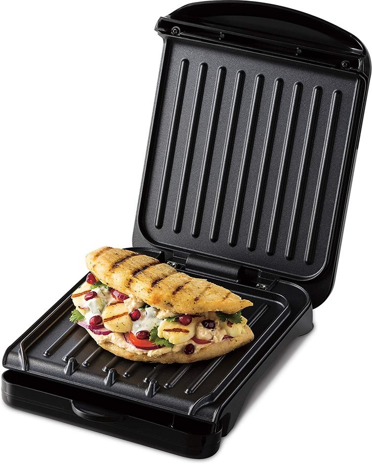 GEORGE FOREMAN GFF2020 Fit Grill with Clip in Drip Tray, Black. Buyers ...