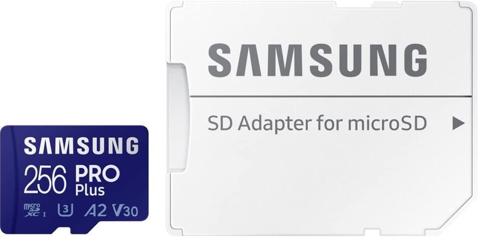 SAMSUNG PRO Plus 256GB microSD Memory Card + Adapter, Up to 180 MB/s, Full