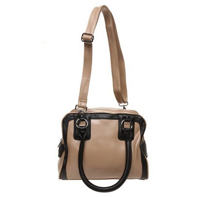 Ada G Black/Mushroom Colour Genuine Leat