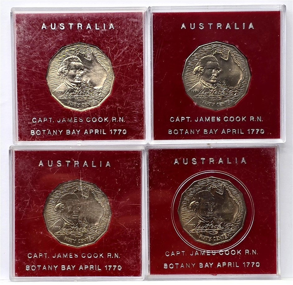 A COLLECTION OF 1970 CPATAIN COOK 50c COINS Auction (0016-2559250 ...