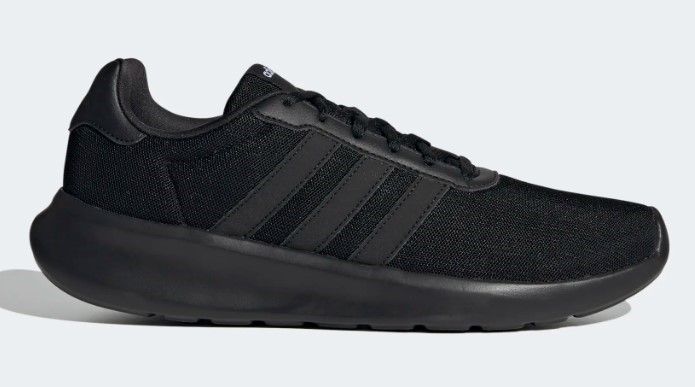 ADIDAS Men's Lite Racer 3.0 Shoes, Size US 8 / UK 7.5, Core Black/Core Blac