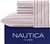 NAUTICA T200 Twin Sheet Set, 100% Cotton, Coleridge Stripe Red, 208671. Bu