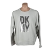 DKNY Women's Sequin Logo Fleece Sweatshirt, Size S, 60% Cotton, Platinum/St