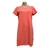 CALVIN KLEIN JEANS Women's T-Shirt Dress, Size M, 55% Pima Cotton, ASZ/Rio