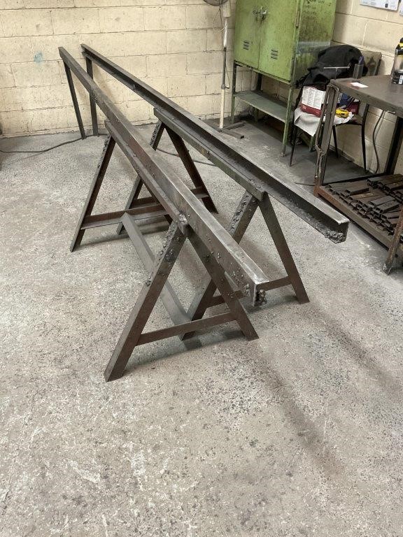 1x Pair of Custom Built Steel Stands Auction (0050-3028980) | Grays ...